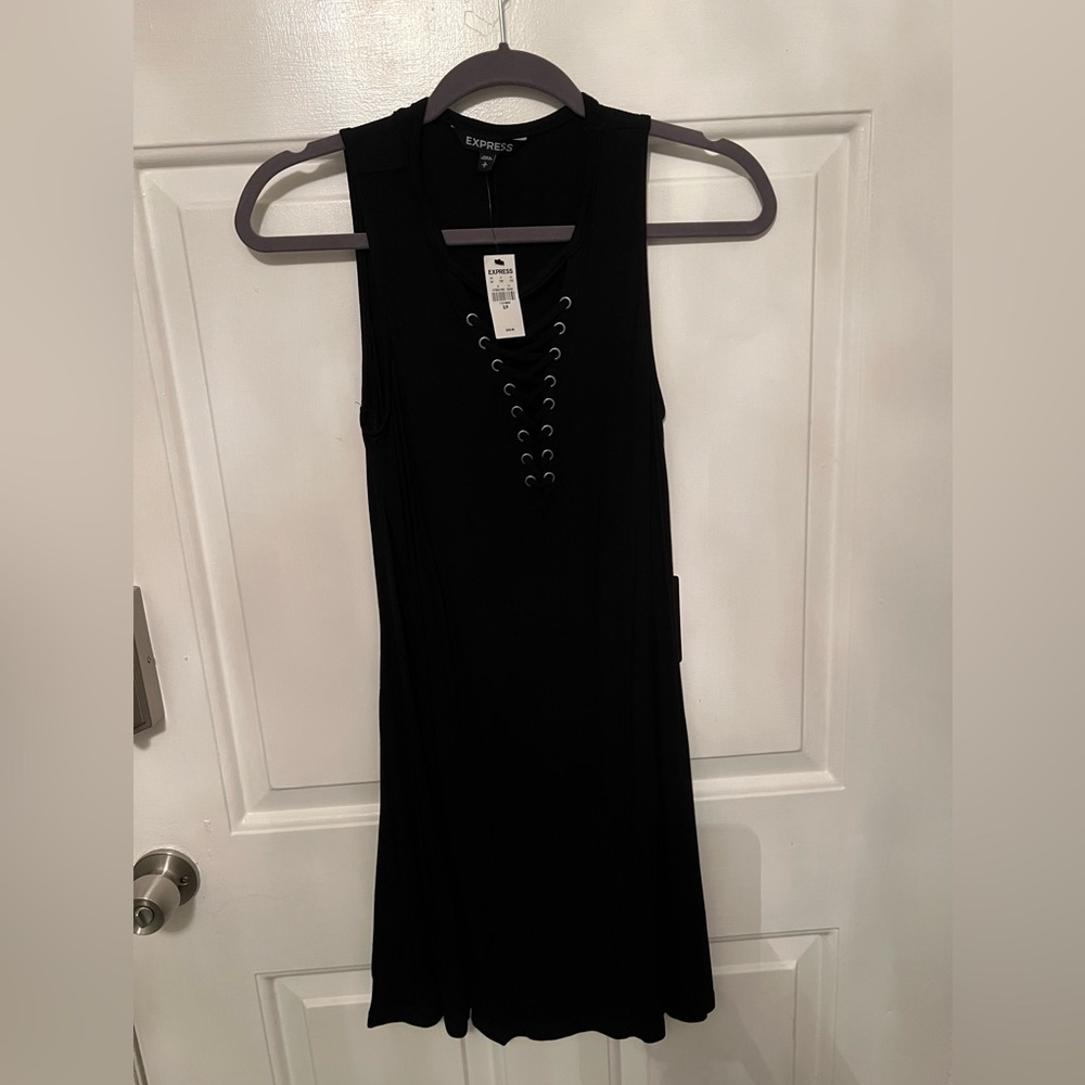 NWT Express black cotton dress- size small